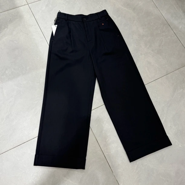 【方圆服饰】夏季新款高腰显瘦垂感百搭九分阔腿裤