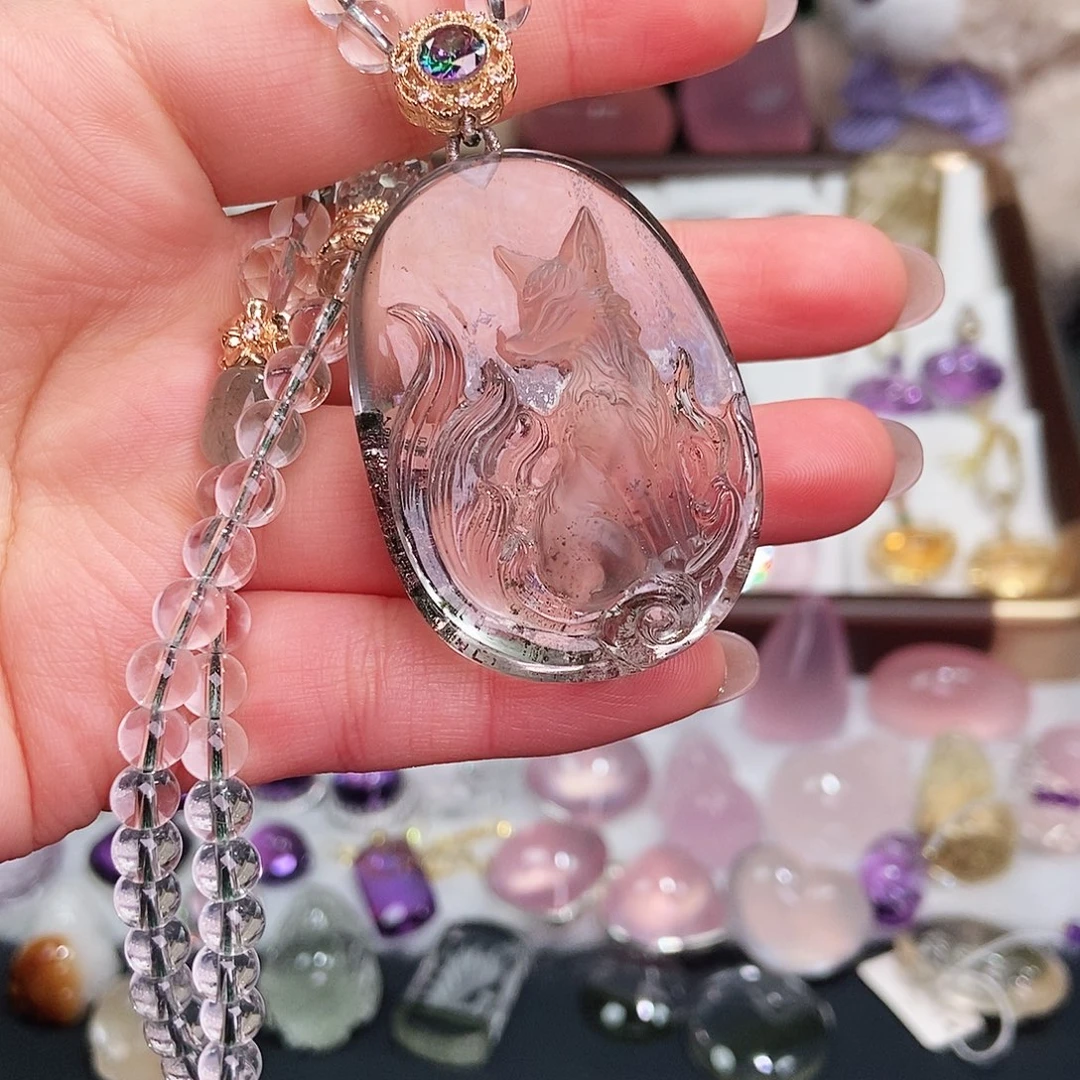 未镶嵌吊坠(赠链)水晶