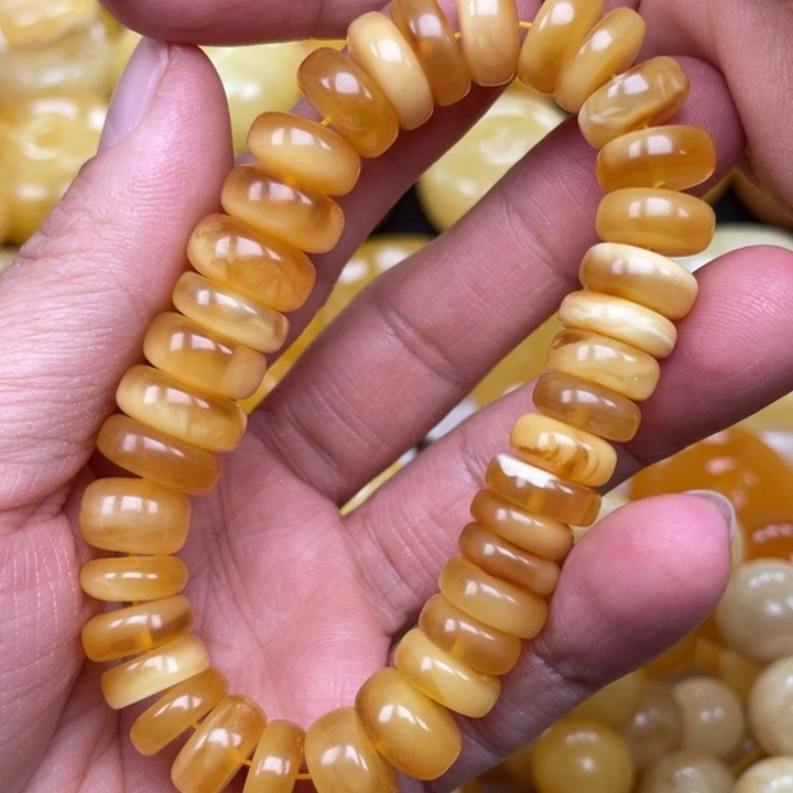 裸石蜜蜡未镶嵌蜜蜡手串重20.8