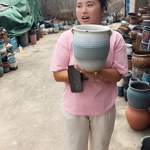 20口24高瑕疵一个盆子。