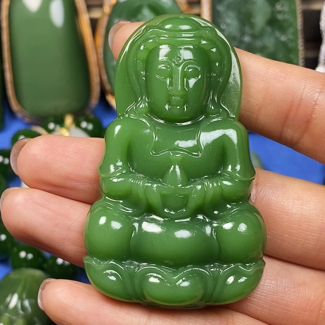 和田玉未镶嵌挂件