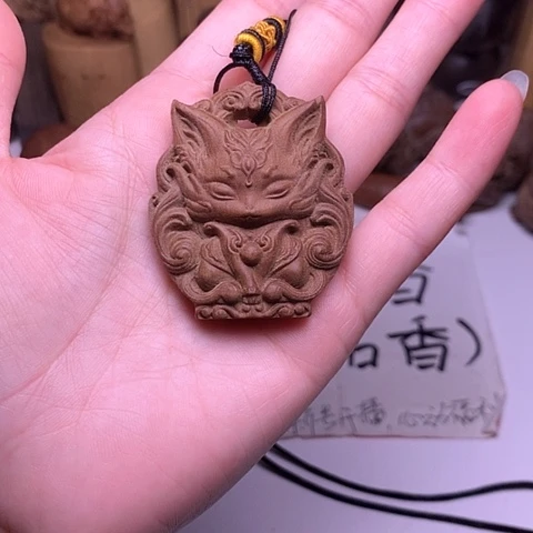 檀香木吊坠檀香满工凤九