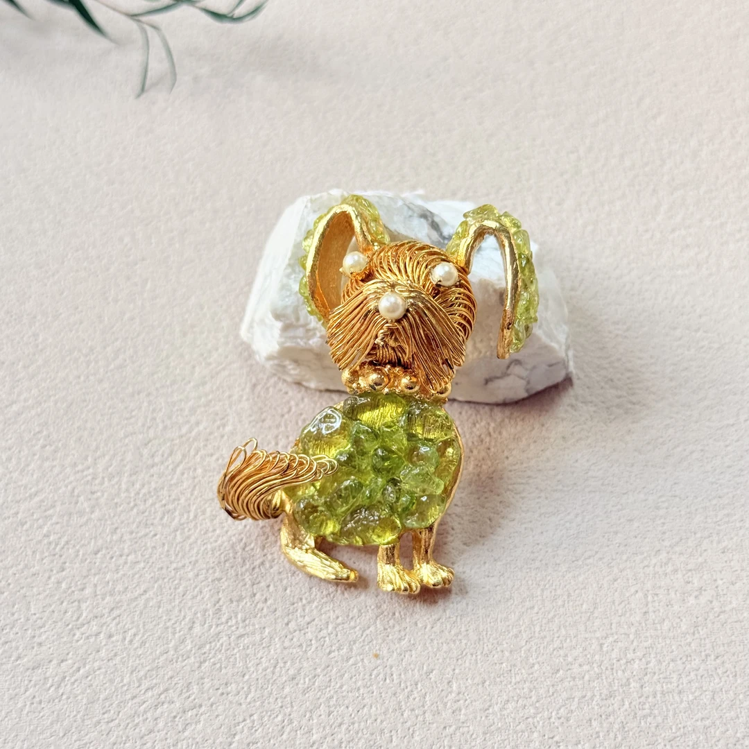 铜合金胸针 【六六中古】孤品复古胸针ty1699