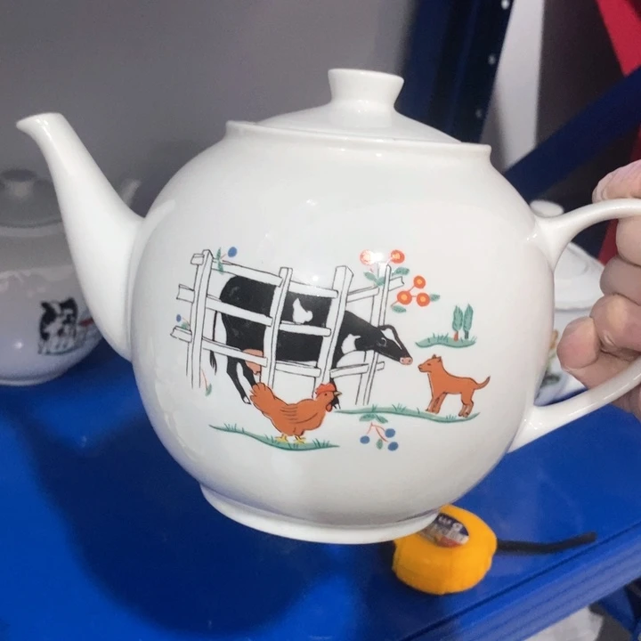 瓷片磁州窑单孔壶约1.2升