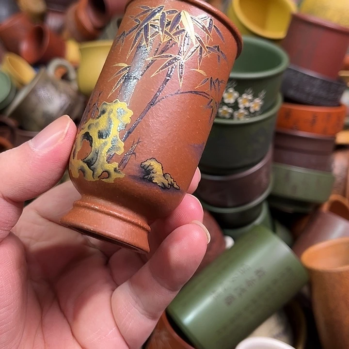 紫砂茶杯全手工紫砂主人杯