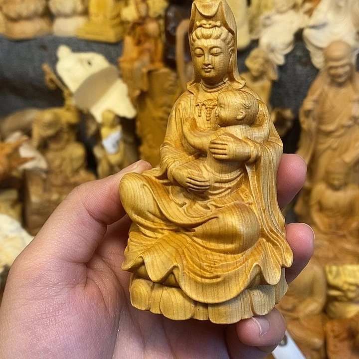 柏木（崖柏）崖柏瑕疵送子观音