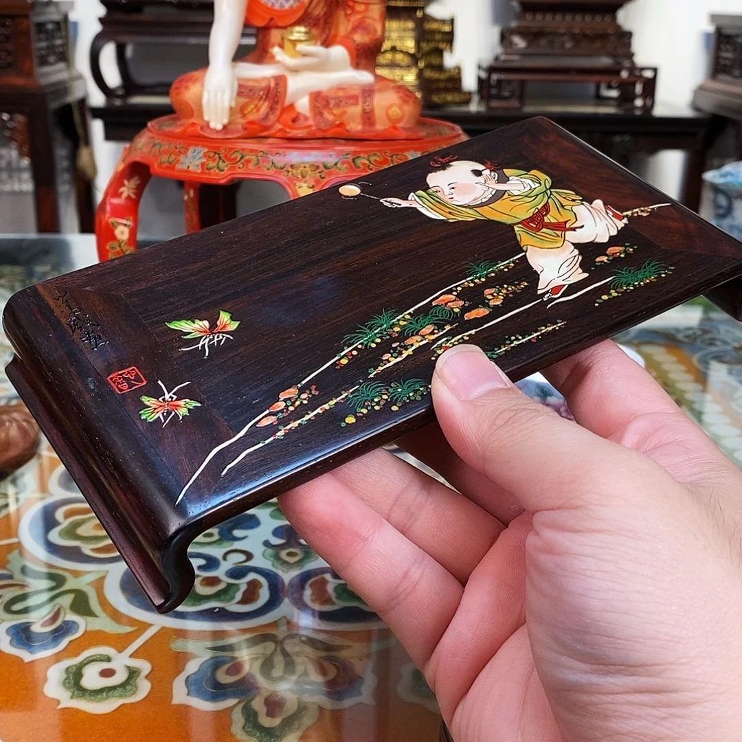 红酸枝木类成套家具大红酸枝底座