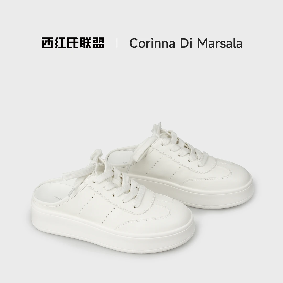 【西红氏】休闲包头拖X2259168-9跟高3cm半码拍大