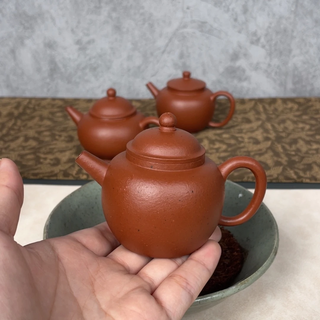茶壶紫砂小煤窑朱泥巨轮