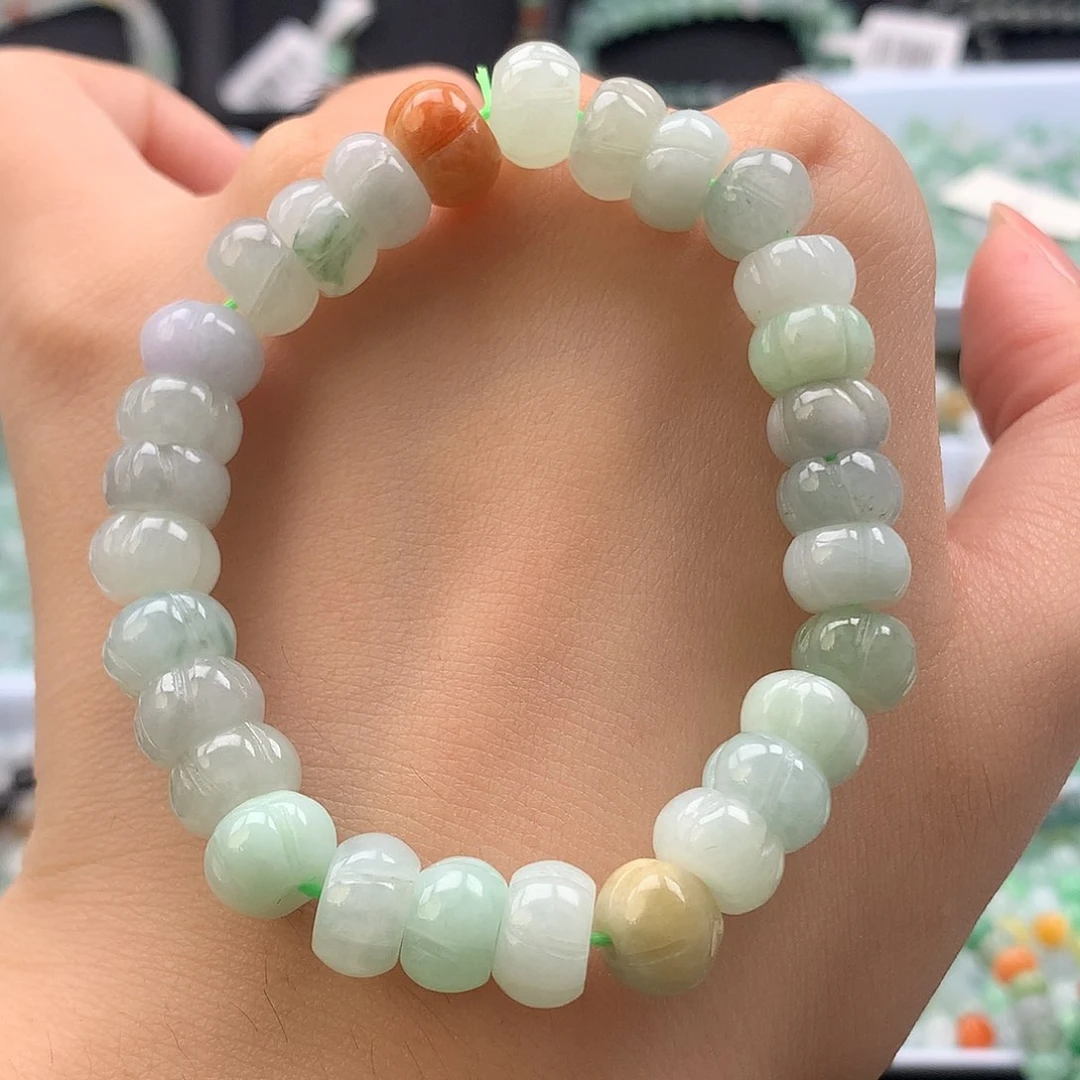 未镶嵌手串翡翠扶***天然翡翠A货