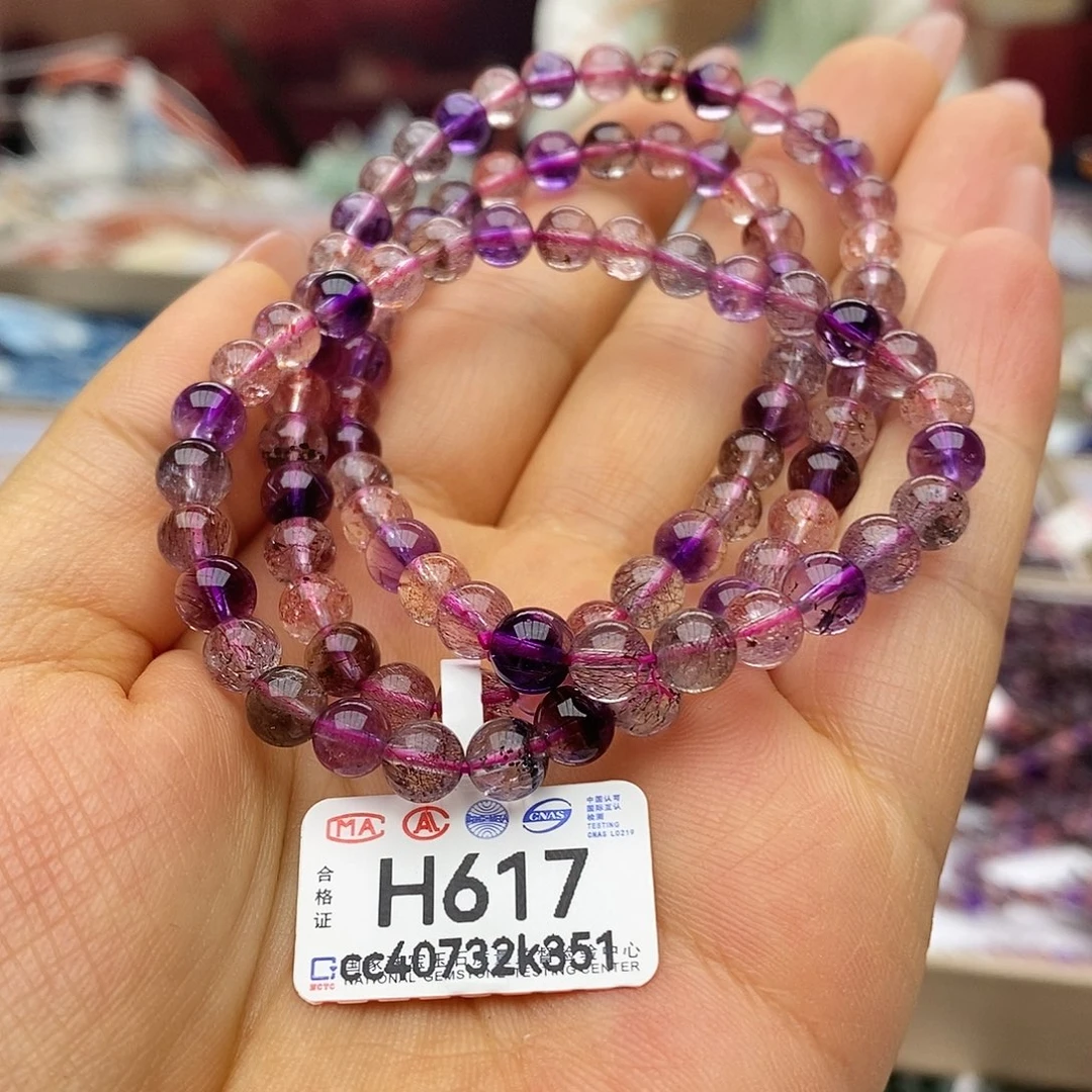 水晶手链未镶嵌H617超七多圈6.4m