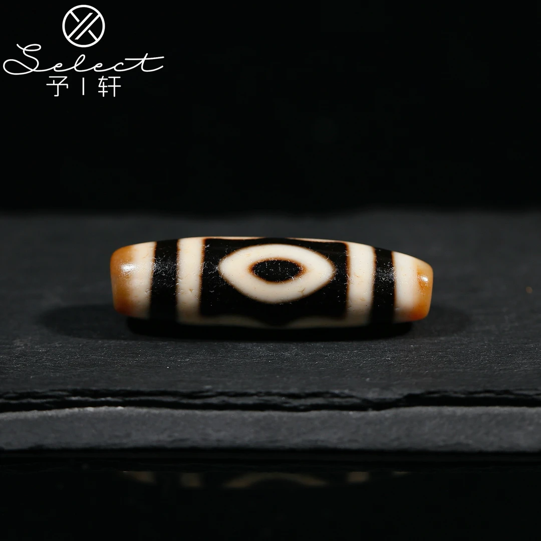 予轩出品；精品行运任晓攀老超顶料爆砂宝盖三眼41.7*12mm玛瑙吊坠