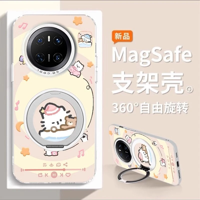 晚安小猫适用华为mate70pro+手机壳高级感小众HUAWEImate60新款50