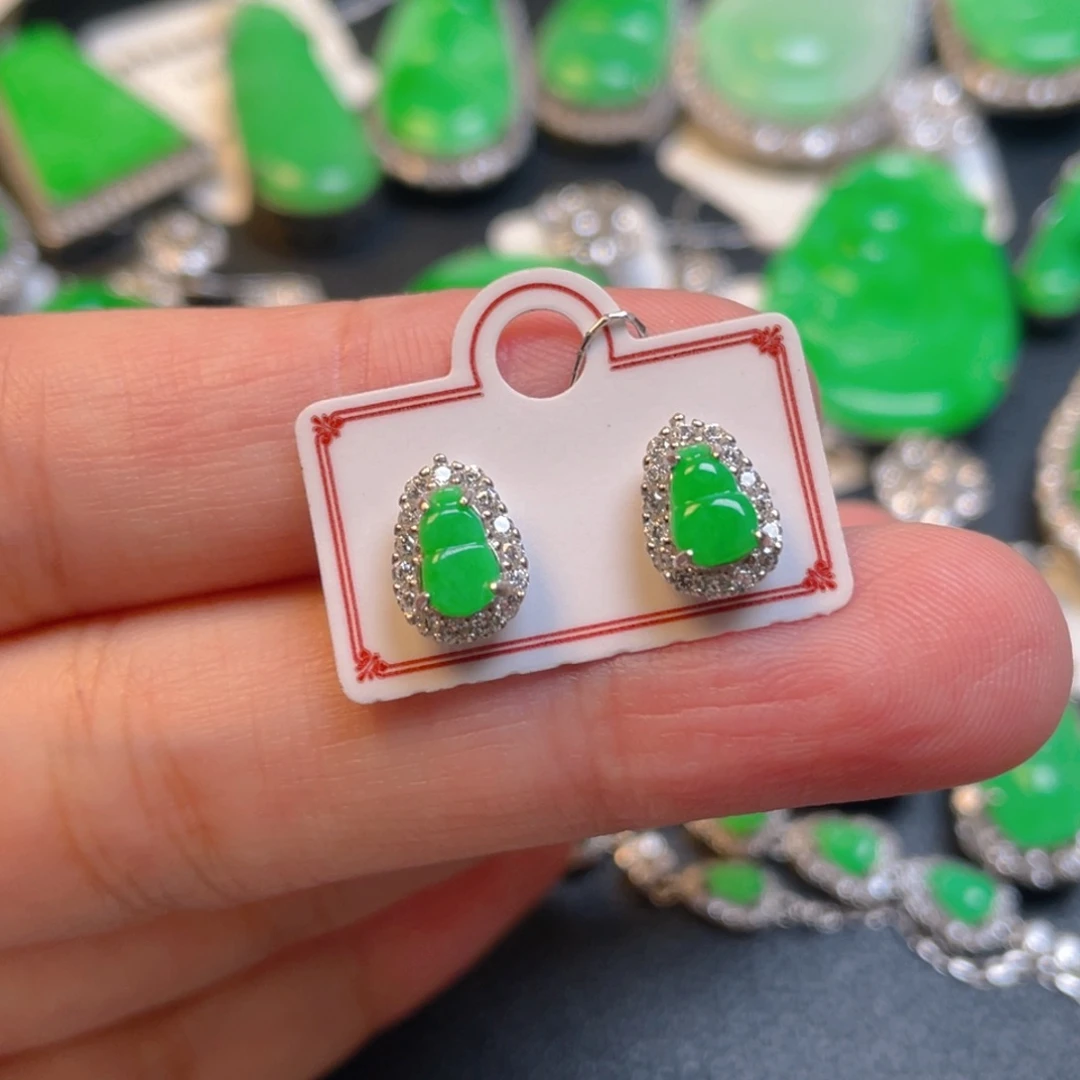 翡翠银S925镶嵌颈饰