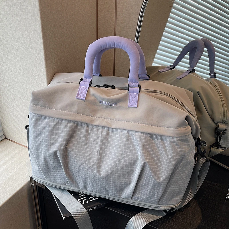 旅行包女大容量短途行李包运动健身包男游泳外出收纳袋旅游登机包