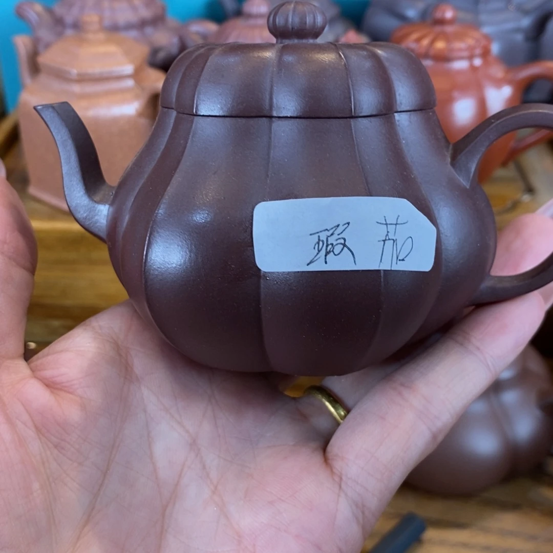 茶壶紫砂原矿泥料手工壶直播间