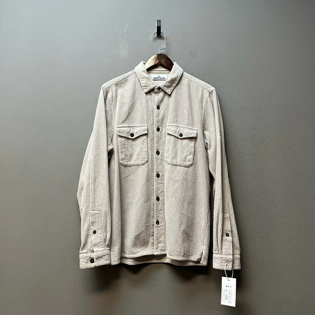 Stone island 石头岛/08029/鸽子灰灯芯绒外套 M码