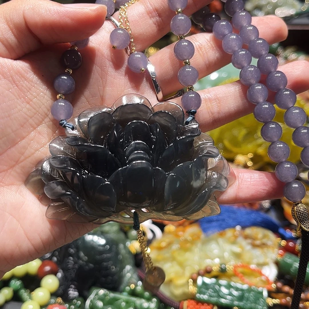 未镶嵌岫玉毛衣链