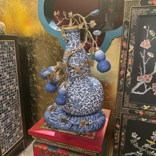 BY10 青花瓷花瓶家居艺术摆件 43*32*63.5cm
