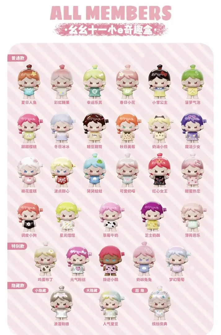 【欧十一】阿玛莉莉丝联名幺幺十一萌粒盲盒手办摆件女孩礼物