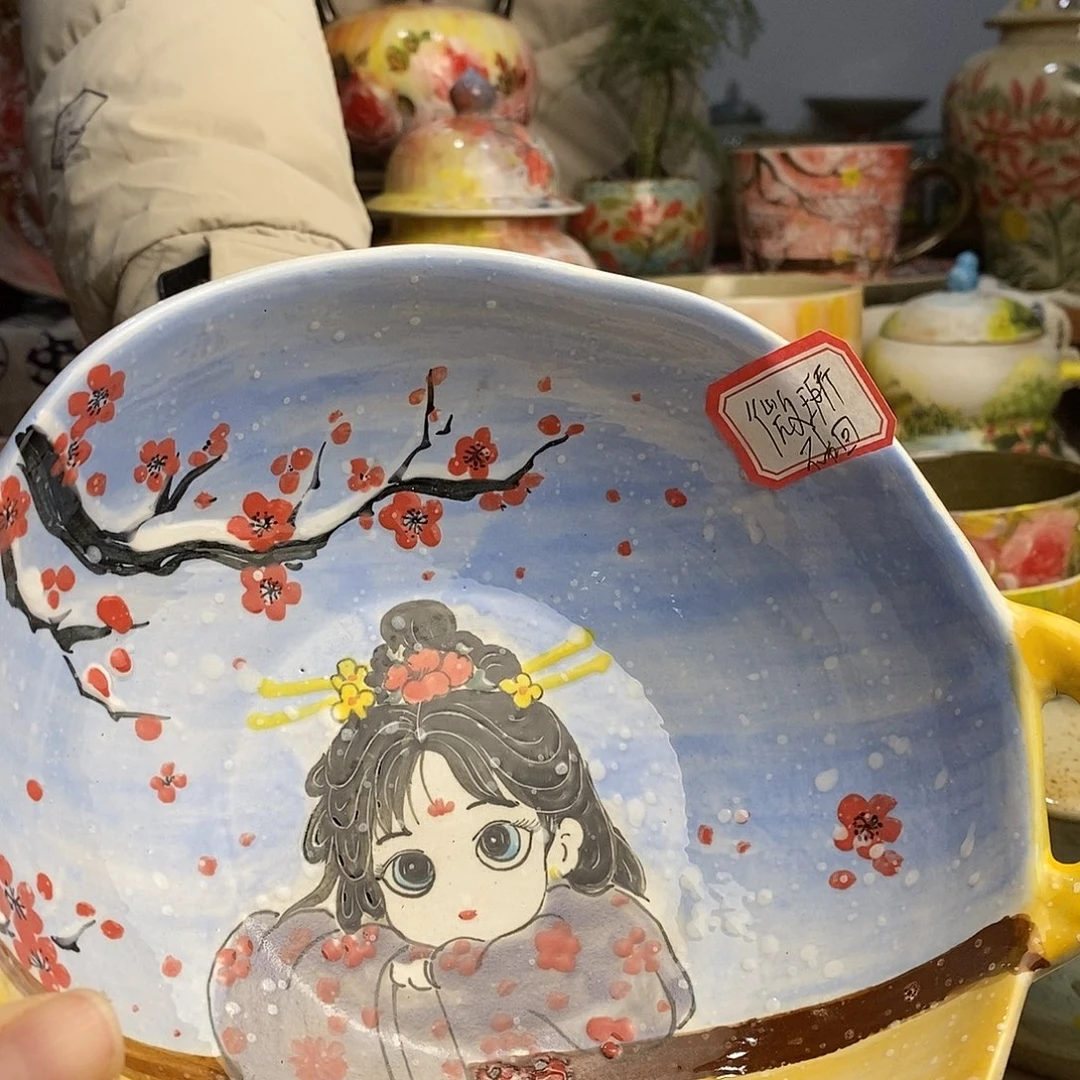 瓷片福利多多手绘陶瓷