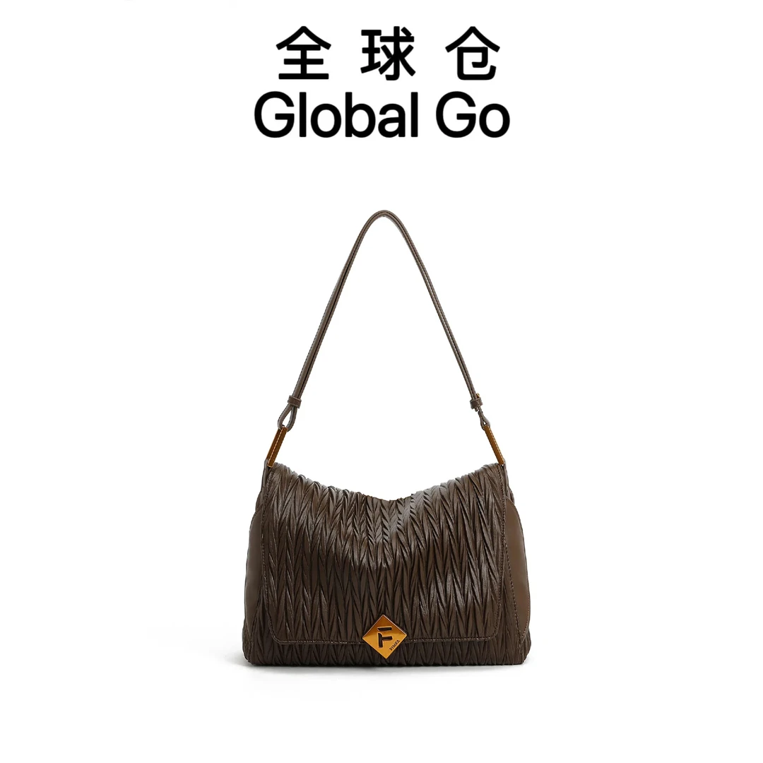 【全球仓Global Go】简约风一体款单肩托特包斜跨腋下