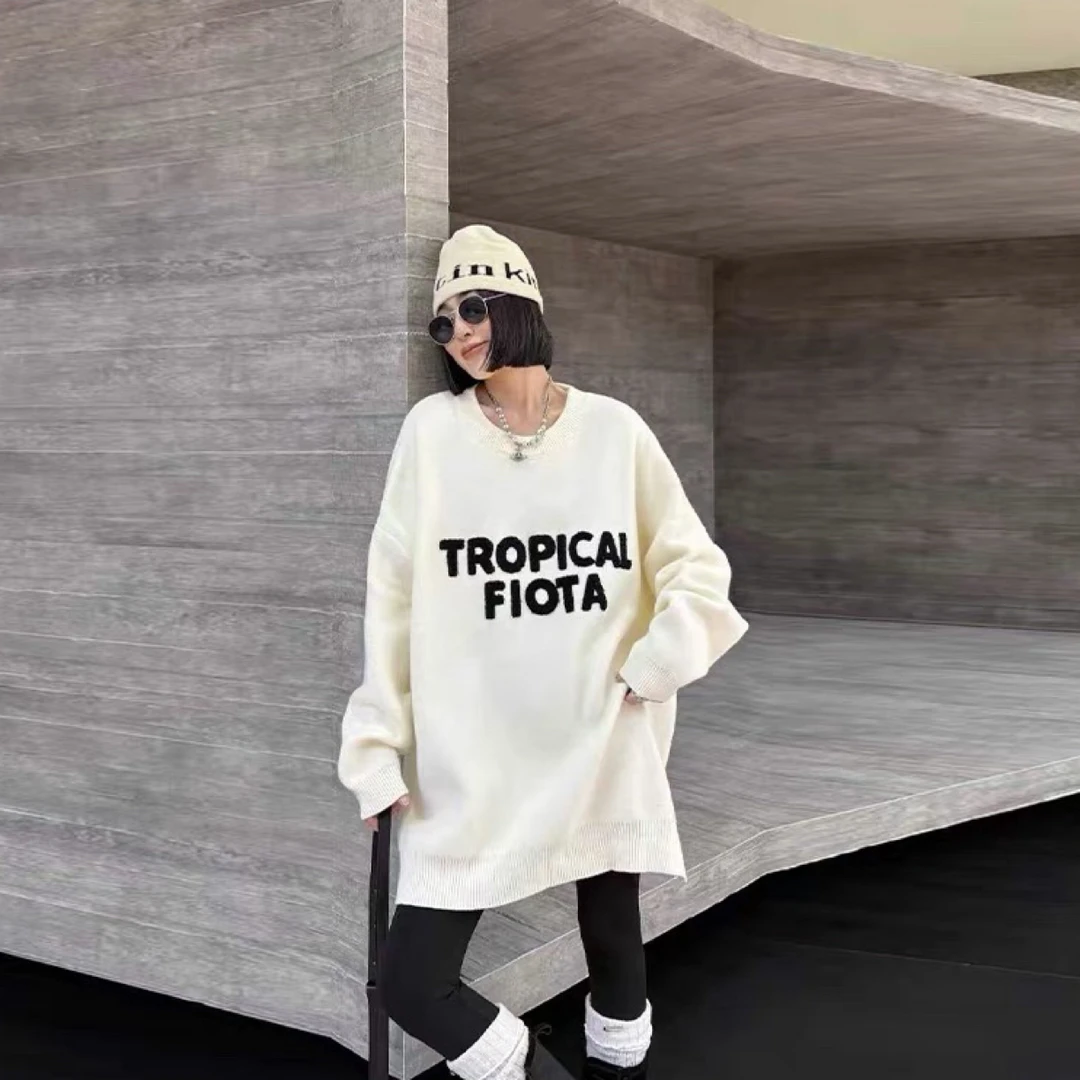 【胖胖卿】大码超厚实毛巾刺绣毛衣