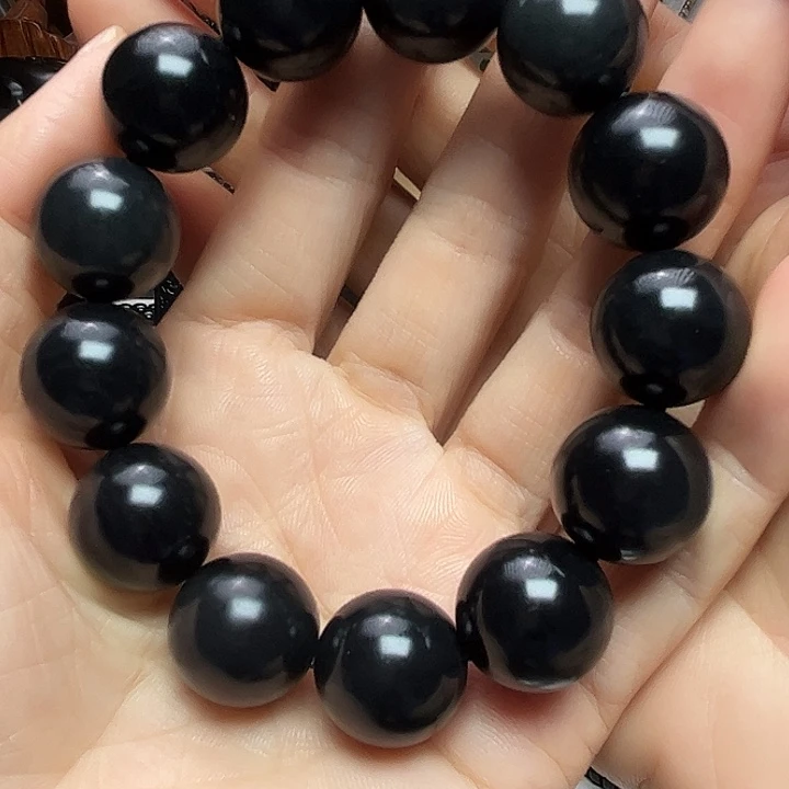 和田玉（墨玉）未镶嵌吊坠(赠链)卡18圆珠福利款