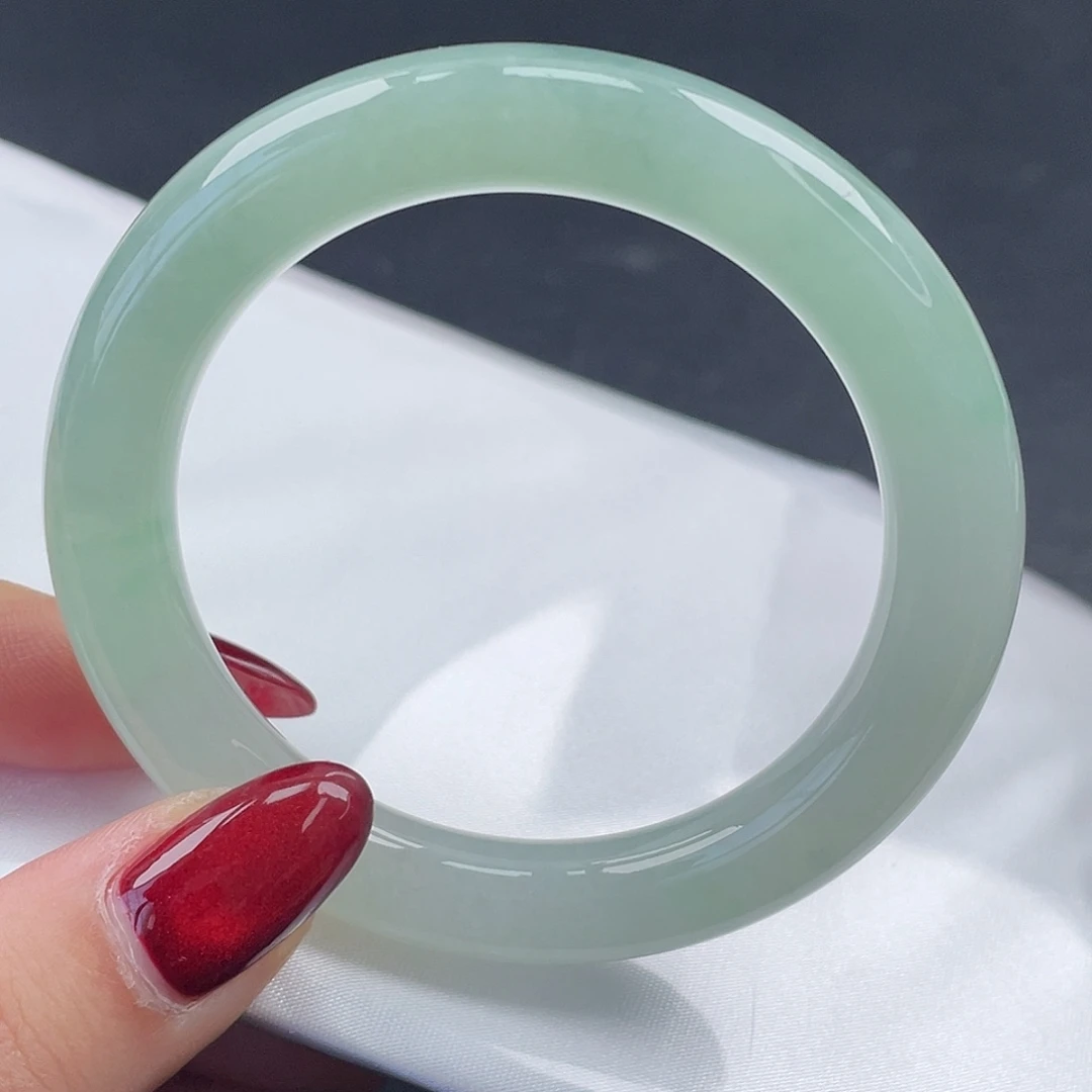 翡翠未镶嵌手镯51圆条