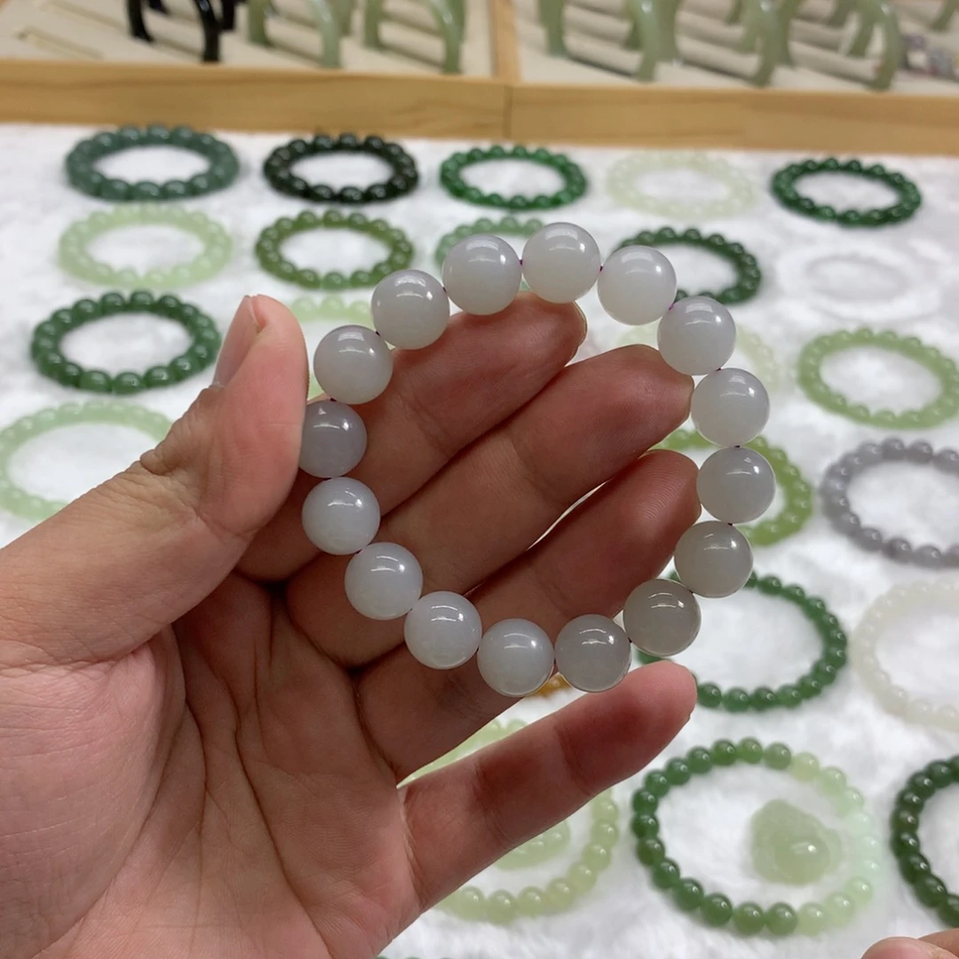 未镶嵌手串和田玉（烟紫11.5）