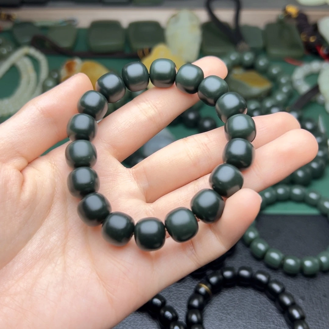 和田玉手链未镶嵌离*