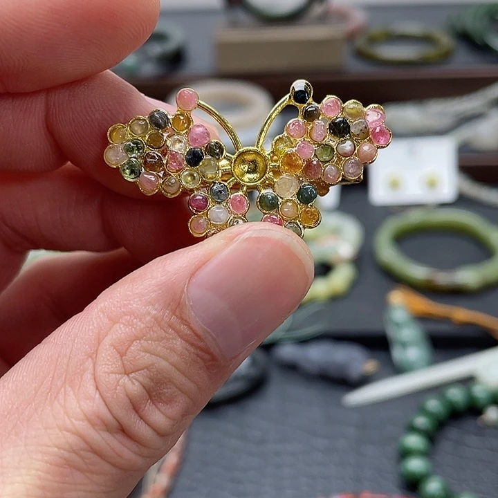 碧玺手链未镶嵌吊坠