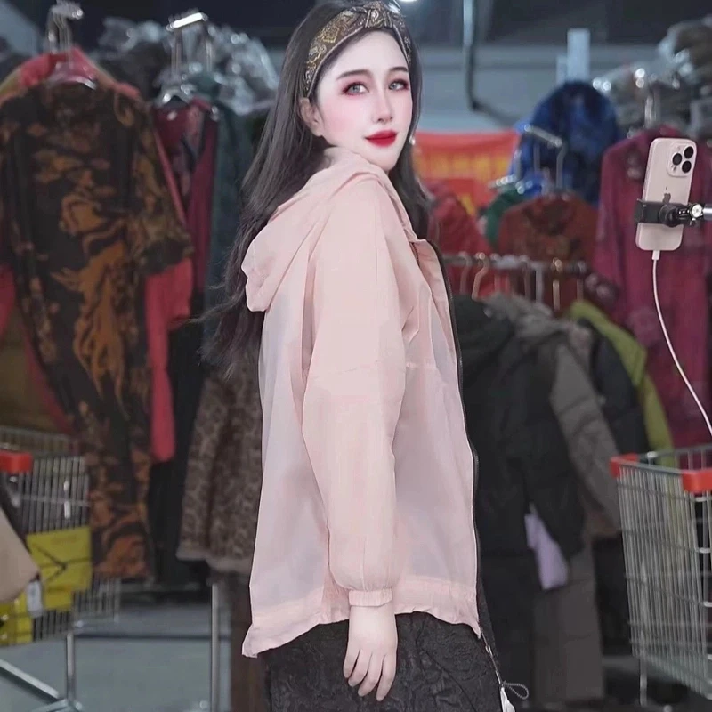 百搭时尚潮流休闲气质显瘦轻奢女款款防晒服2377