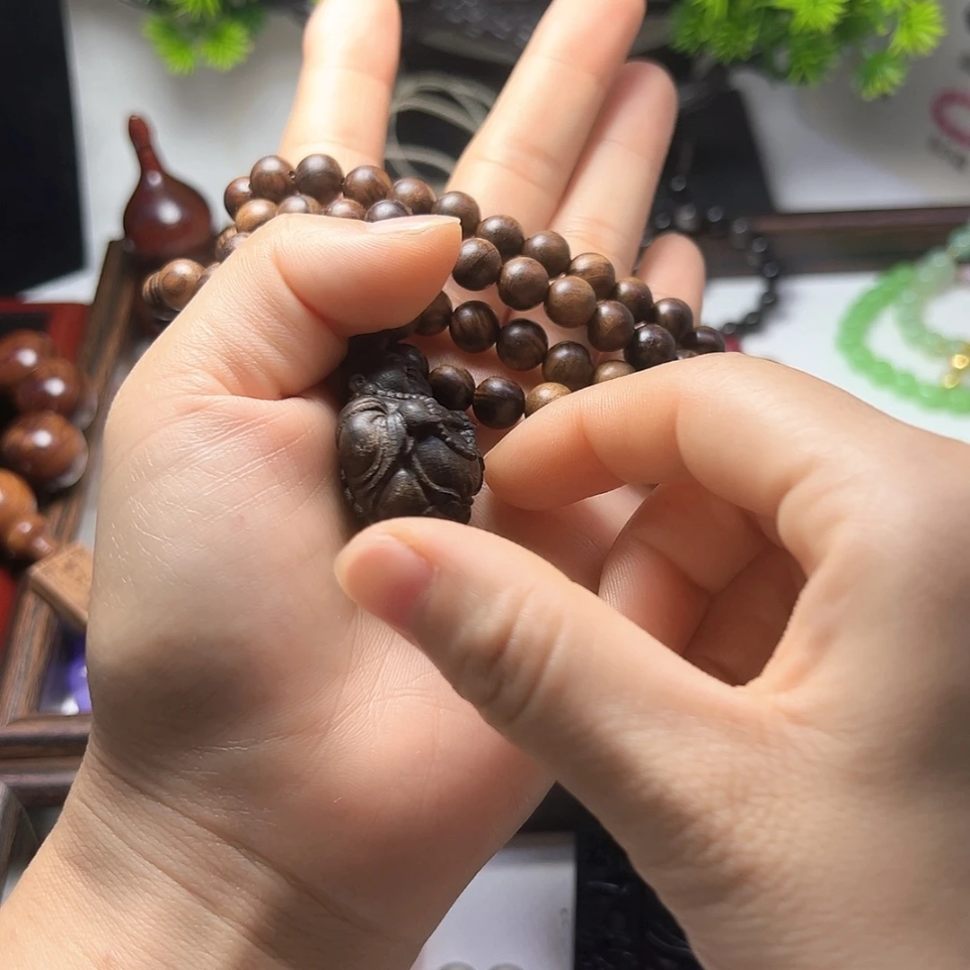 沉香手串大肚佛手串