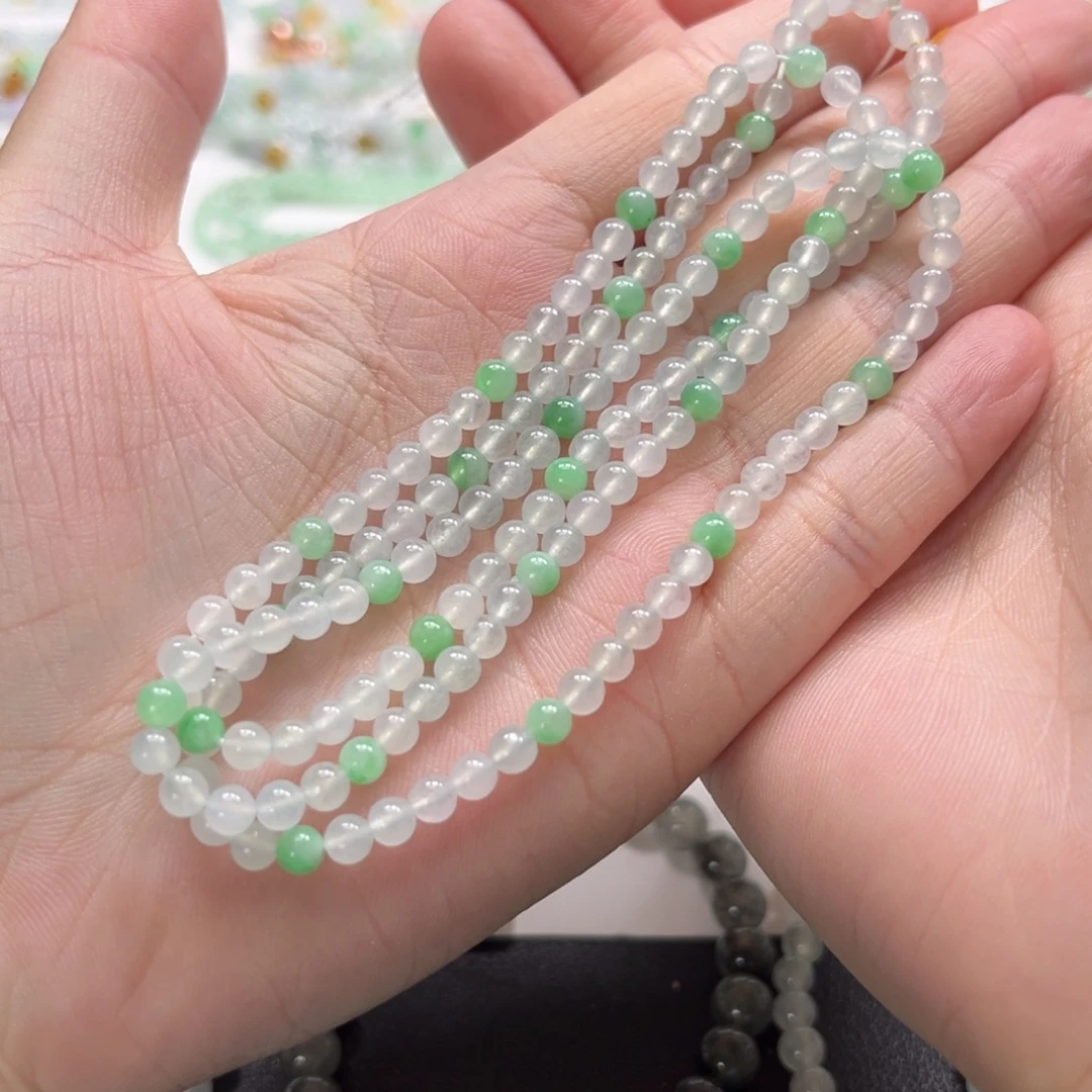 颈饰未镶嵌翡翠缅甸翡翠