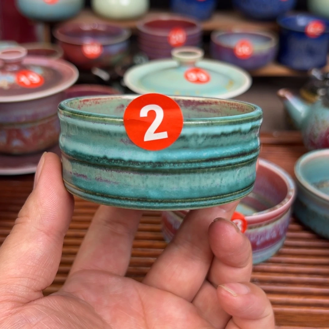 手工制作钧窑茶器