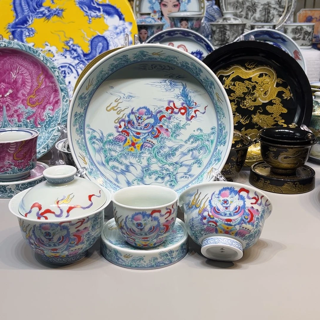 今***天茶盏景德镇陶瓷艺术品