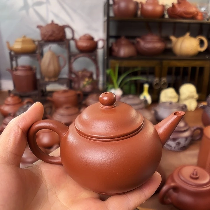 茶杯紫砂水平 小红泥 129cc