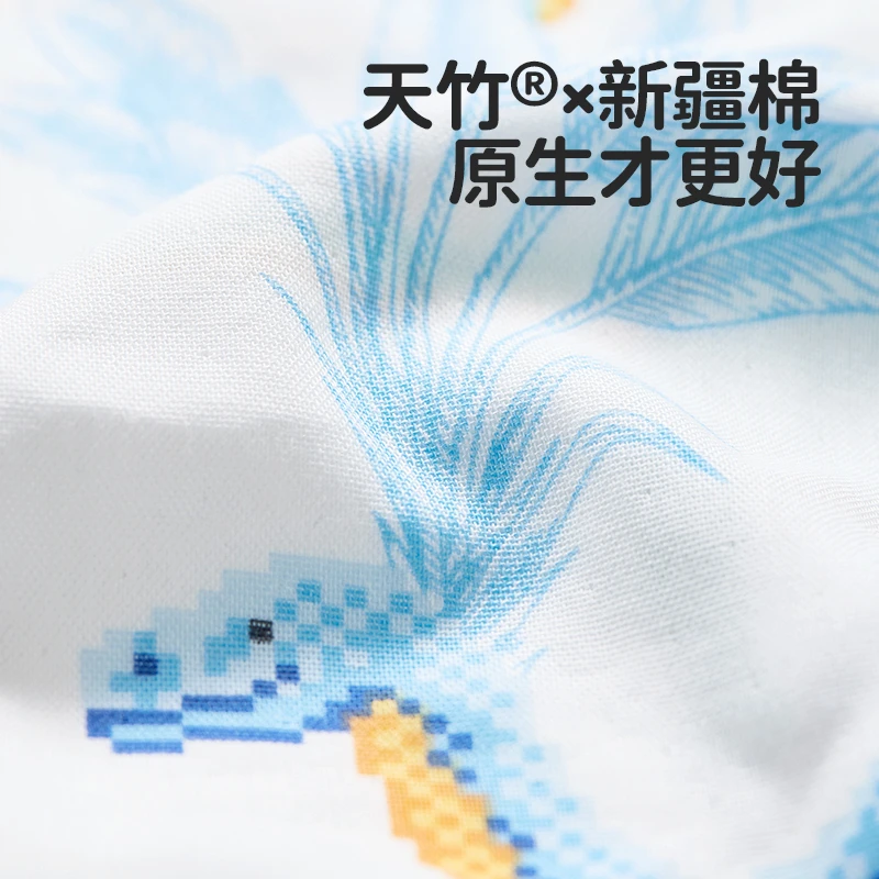 良良清仓云次方泡泡纱手帕巾
