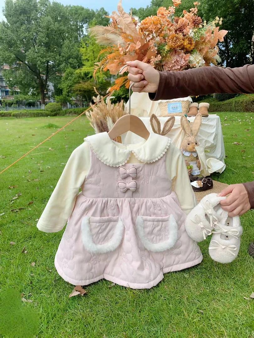 童装女童连衣裙秋冬2025新款儿童公主裙宝宝裙子周岁女宝礼服