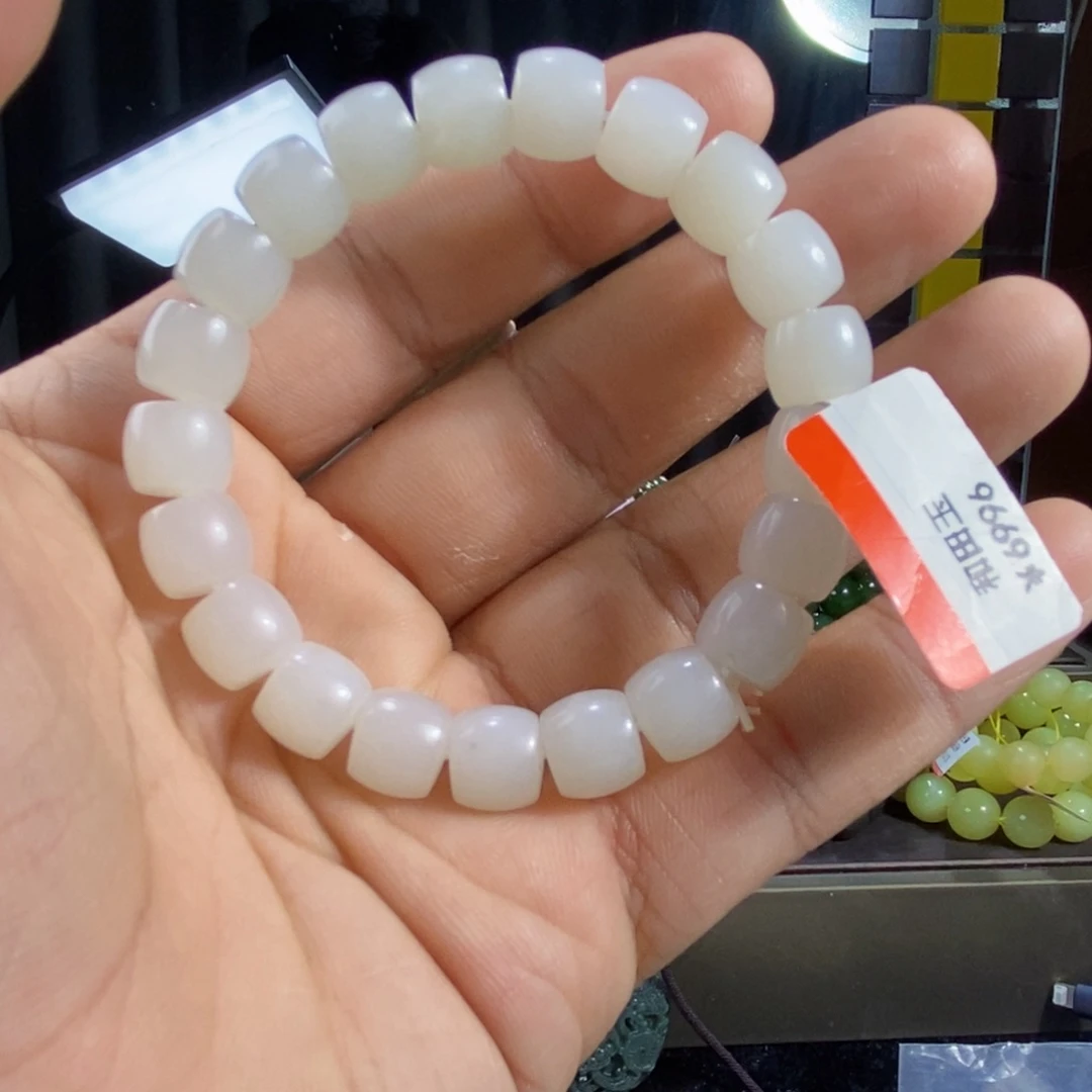 手串未镶嵌和田玉纯天然卡10新疆且末天泰料多样性发一