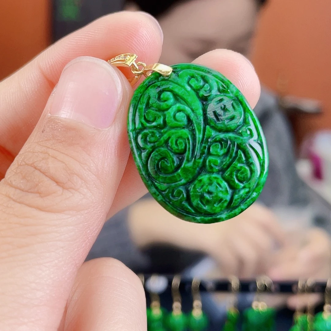 翡翠未镶嵌耳饰饰品