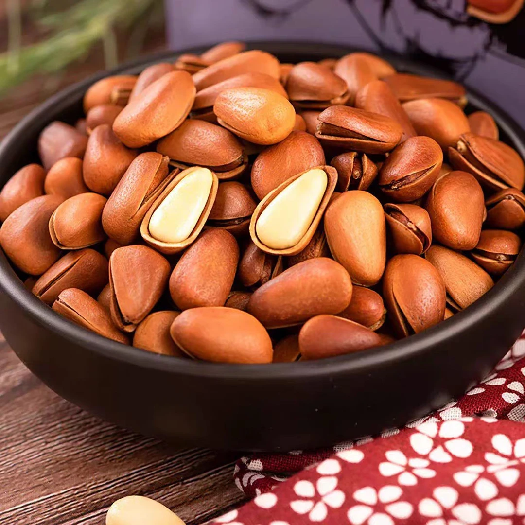 【开口松子】云南松子新货炒熟薄皮手剥松子散装原味大颗粒500克