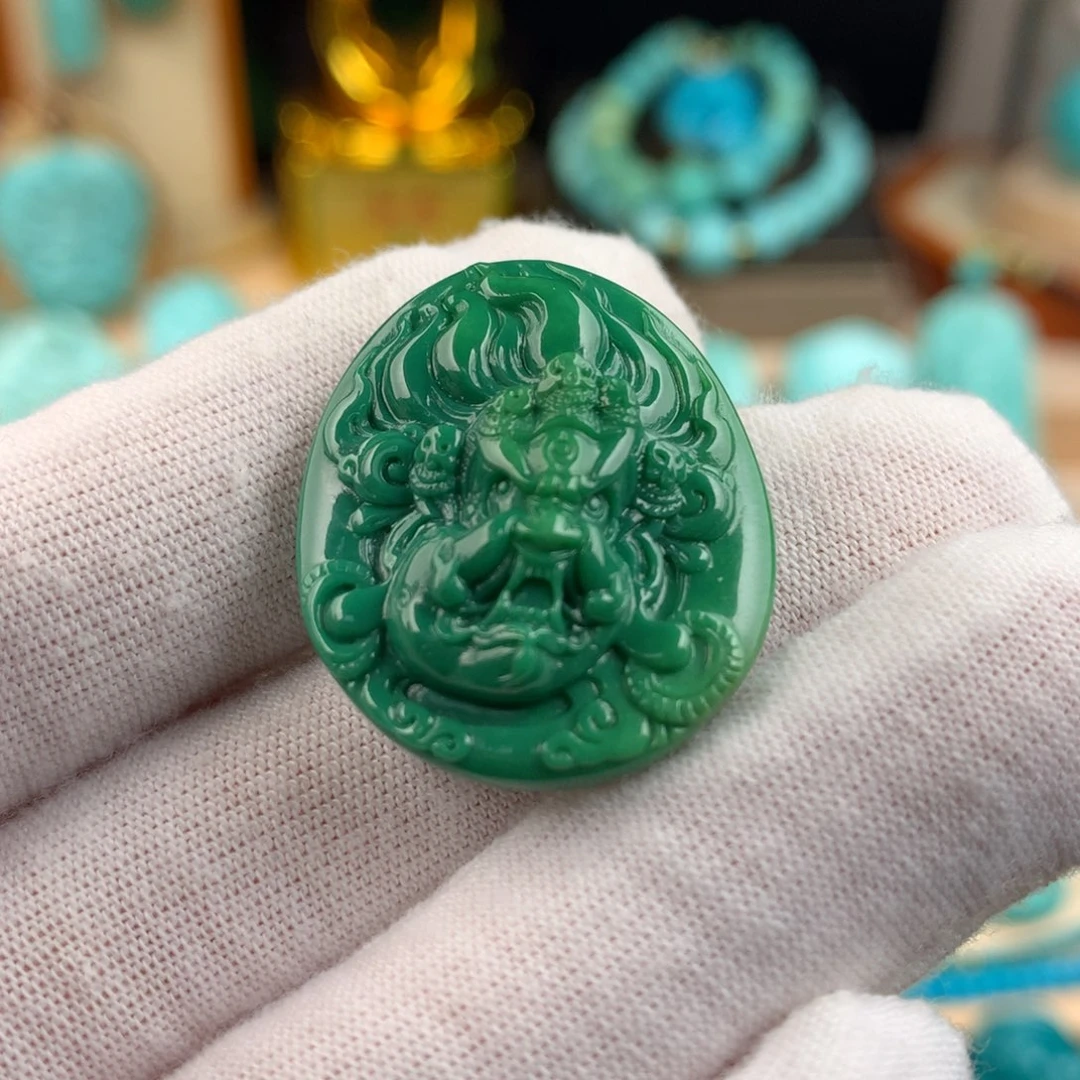 绿松石未镶嵌大黑天