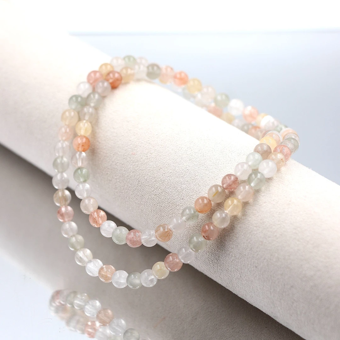 高阶天然透体拉丝兔毛水晶手串N9248-尺寸可选-多样性发一