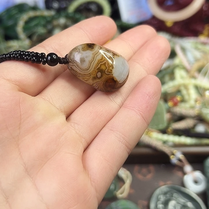 玛瑙/玉髓合金颈饰