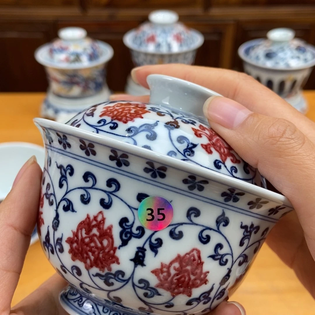 手绘现代茶具非古董