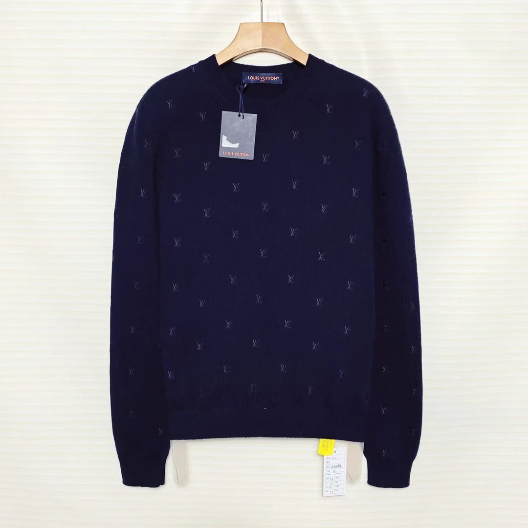 未使用 LouisVuitton/路易威登 lv 满印logo毛衣/XL码/XG-Y24464