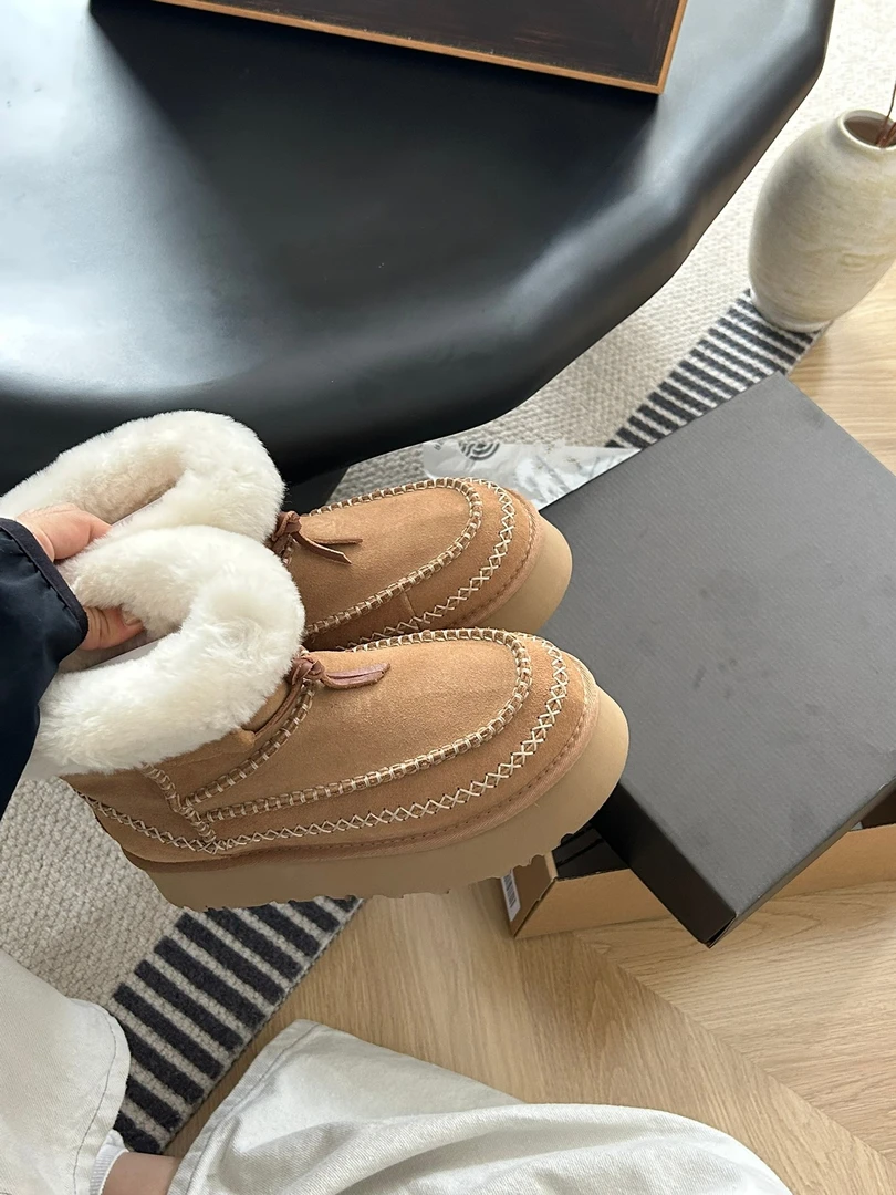 （阿尔派中筒厚底）冬季休闲百搭时尚时尚雪地靴