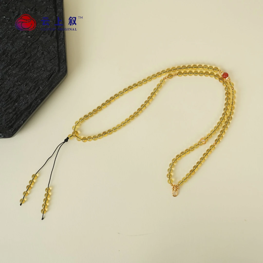 【云上叙】9 QJD07000007 琥珀项链手串两用款-多样性发一件 配包装